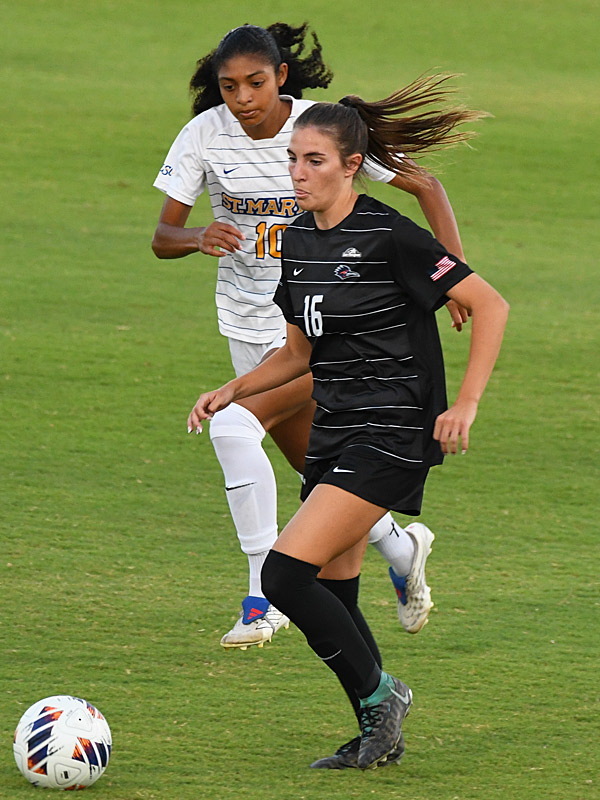 Kacey Grahmann. UTSA women's soccer beat St. Mary's 4-1 on Sunday, Aug. 23, 2026, at Park West. - photo by Joe Alexander