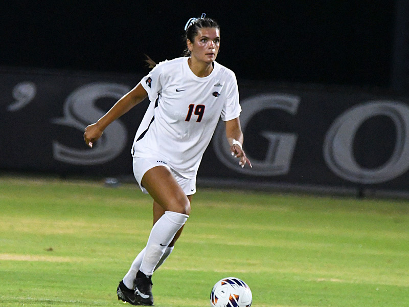 Sofia Peters. UTSA women's soccer exhibition against Texas on Wednesday, Aug. 5, 2026, at UTSA Park West. - photo by Joe Alexander