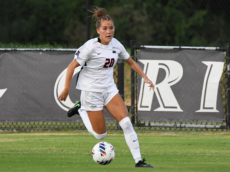 Sabrina Taber. UTSA women's soccer exhibition against Texas on Wednesday, Aug. 5, 2026, at UTSA Park West. - photo by Joe Alexander