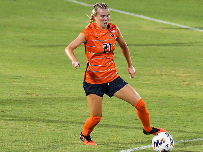 Caroline Pelkofski. UTSA beat Colorado College 2-0 on Thursday, Aug. 20, 2026, in non-conference women's soccer at Park West. - photo by Joe Alexander