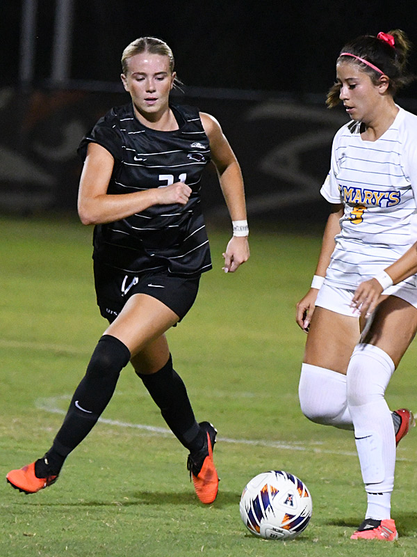 Caroline Pelkofski. UTSA women's soccer beat St. Mary's 4-1 on Sunday, Aug. 23, 2026, at Park West. - photo by Joe Alexander