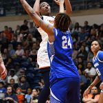 Cheyenne Rowe. UTSA beat Memphis 67-55 in American Conference women's basketball on Sunday, March 1, 2026, at the Convocation Center. - Photo by Joe Alexander
