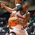 Cheyenne Rowe. South Florida beat UTSA 69-63 in American Conference women's basketball on Saturday, Feb. 14, 2026. - Photo by Joe Alexander