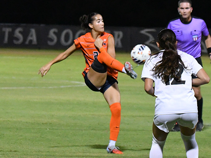 Olivia Christodoulides. UTSA beat Colorado College 2-0 on Thursday, Aug. 20, 2026, in non-conference women's soccer at Park West. - photo by Joe Alexander