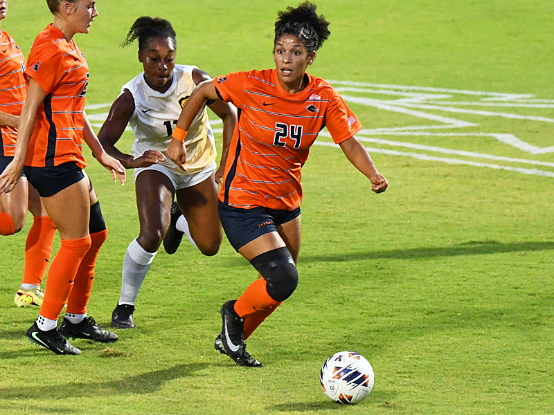 Aaliyaiah Durden. UTSA beat Colorado College 2-0 on Thursday, Aug. 20, 2026, in non-conference women's soccer at Park West. - photo by Joe Alexander