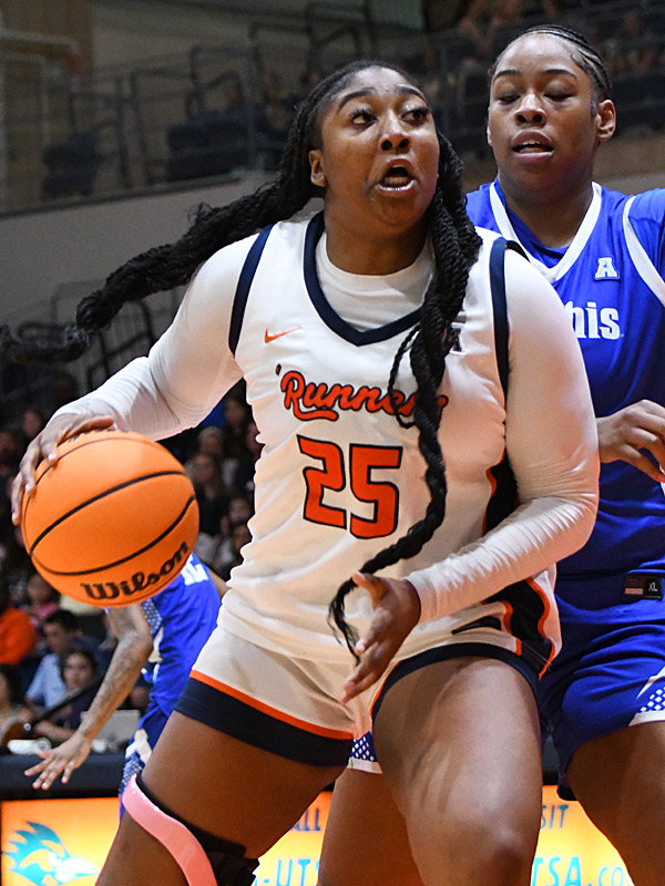 Idara Udo scored a team-high 18 points for UTSA against Memphis. UTSA beat Memphis 67-55 in American Conference women's basketball on Sunday, March 1, 2026, at the Convocation Center. - Photo by Joe Alexander
