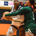 Idara Udo. South Florida beat UTSA 69-63 in American Conference women's basketball on Saturday, Feb. 14, 2026. - Photo by Joe Alexander