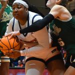 Idara Udo. South Florida beat UTSA 69-63 in American Conference women's basketball on Saturday, Feb. 14, 2026. - Photo by Joe Alexander