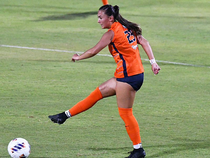 Olivia D'Ambrosia. UTSA beat Colorado College 2-0 on Thursday, Aug. 20, 2026, in non-conference women's soccer at Park West. - photo by Joe Alexander
