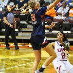Emilia Dannebauer. UTSA women's basketball beat Incarnate Word 74-57 on Wednesday, Nov. 19, 2025, at UIW. - Photo by Joe Alexander