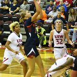 Emilia Dannebauer. UTSA women's basketball beat Incarnate Word 74-57 on Wednesday, Nov. 19, 2025, at UIW. - Photo by Joe Alexander