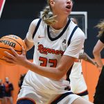 Emilia Dannebauer. Rice beat UTSA 65-55 in American Conference women's basketball on Saturday, Jan. 31, 2026, at the Convocation Center. - Photo by Joe Alexander