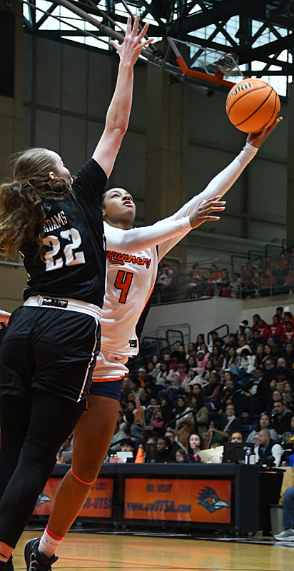 Damara Allen. Rice beat UTSA 65-55 in American Conference women's basketball on Saturday, Jan. 31, 2026, at the Convocation Center. - Photo by Joe Alexander