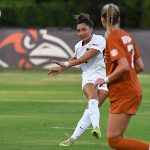 Leah Varela. UTSA women's soccer exhibition against Texas on Wednesday, Aug. 5, 2026, at UTSA Park West. - photo by Joe Alexander