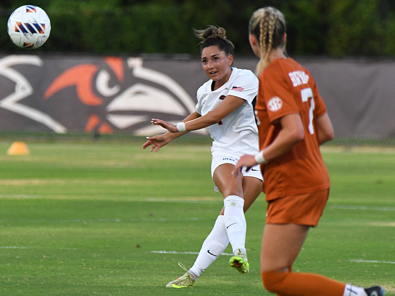 Leah Varela. UTSA women's soccer exhibition against Texas on Wednesday, Aug. 5, 2026, at UTSA Park West. - photo by Joe Alexander