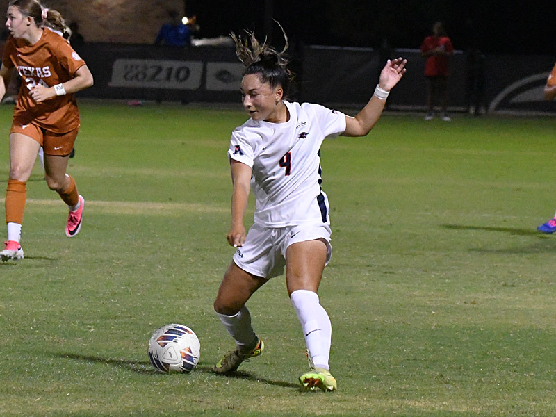 Leah Varela. UTSA women's soccer exhibition against Texas on Wednesday, Aug. 5, 2026, at UTSA Park West. - photo by Joe Alexander