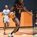 Mia Hammonds. East Carolina beat UTSA 65-58 in American Conference women's basketball on Tuesday, Jan. 20, 2026, at the Convocation Center. - Photo by Joe Alexander
