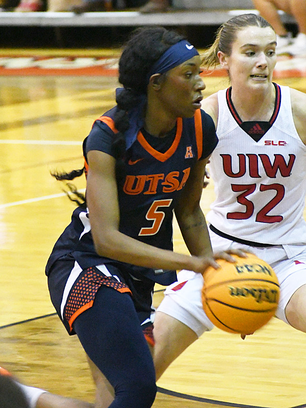 Mia Hammonds. UTSA women's basketball beat Incarnate Word 74-57 on Wednesday, Nov. 19, 2025, at UIW. - Photo by Joe Alexander