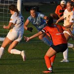 Ava Jackson (7) scored UTSA's first goal in Thursday's 2-0 women's soccer victory over Colorado College at Park West. - photo by Joe Alexander
