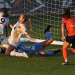 Ava Jackson (7) scored UTSA's first goal in Thursday's 2-0 women's soccer victory over Colorado College at Park West. - photo by Joe Alexander