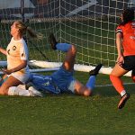 Ava Jackson (7) scored UTSA's first goal in Thursday's 2-0 women's soccer victory over Colorado College at Park West. - photo by Joe Alexander
