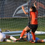 Ava Jackson (7) scored UTSA's first goal in Thursday's 2-0 women's soccer victory over Colorado College at Park West. - photo by Joe Alexander