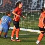 Ava Jackson (7) scored UTSA's first goal in Thursday's 2-0 women's soccer victory over Colorado College at Park West. - photo by Joe Alexander