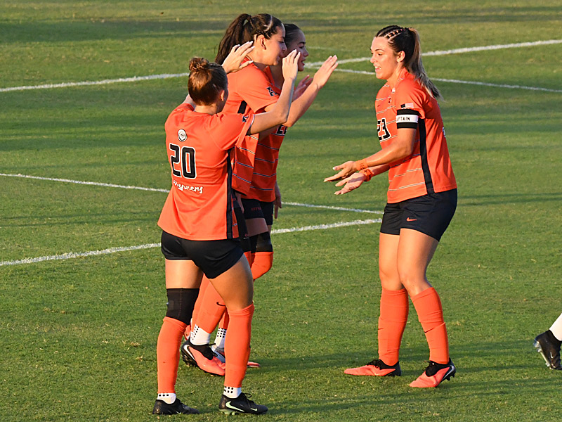 Ava Jackson (7) scored UTSA's first goal in Thursday's 2-0 women's soccer victory over Colorado College at Park West. - photo by Joe Alexander