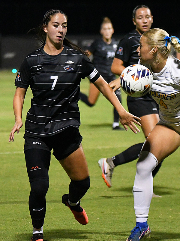 Ava Jackson. UTSA women's soccer beat St. Mary's 4-1 on Sunday, Aug. 23, 2026, at Park West. - photo by Joe Alexander