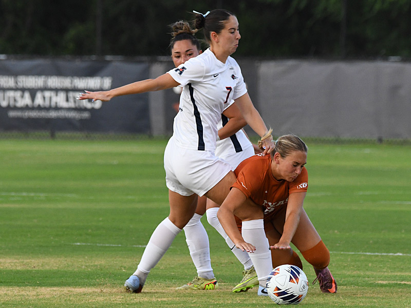Ava Jackson. UTSA women's soccer exhibition against Texas on Wednesday, Aug. 5, 2026, at UTSA Park West. - photo by Joe Alexander