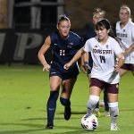 Addi O'Kelley. UTSA and Texas State tied 2-2 in their women's soccer season opener on Wednesday, Aug. 12, 2026, at Park West. - photo by Joe Alexander