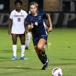 Dulci Binns. UTSA and Texas State tied 2-2 in their women's soccer season opener on Wednesday, Aug. 12, 2026, at Park West. - photo by Joe Alexander