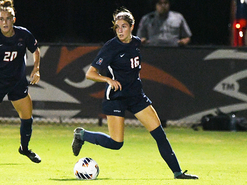 Kacey Grahmann. UTSA and Texas State tied 2-2 in their women's soccer season opener on Wednesday, Aug. 12, 2026, at Park West. - photo by Joe Alexander