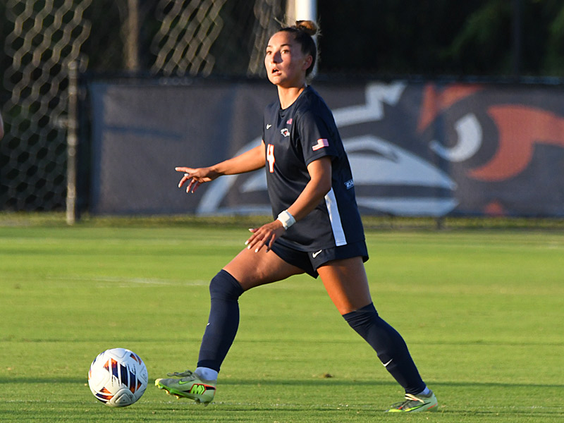 Leah Varela. UTSA and Texas State tied 2-2 in their women's soccer season opener on Wednesday, Aug. 12, 2026, at Park West. - photo by Joe Alexander
