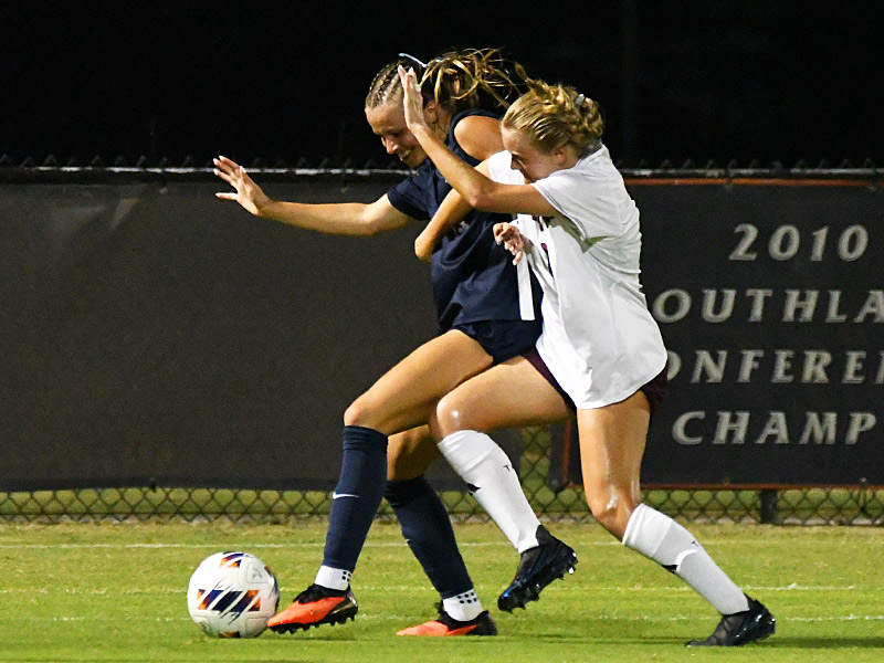 Lilli Denhardt. UTSA and Texas State tied 2-2 in their women's soccer season opener on Wednesday, Aug. 12, 2026, at Park West. - photo by Joe Alexander
