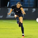 Lilli Denhardt. UTSA and Texas State tied 2-2 in their women's soccer season opener on Wednesday, Aug. 12, 2026, at Park West. - photo by Joe Alexander