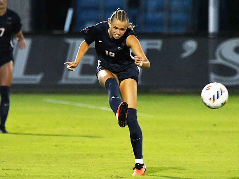 Lilli Denhardt. UTSA and Texas State tied 2-2 in their women's soccer season opener on Wednesday, Aug. 12, 2026, at Park West. - photo by Joe Alexander