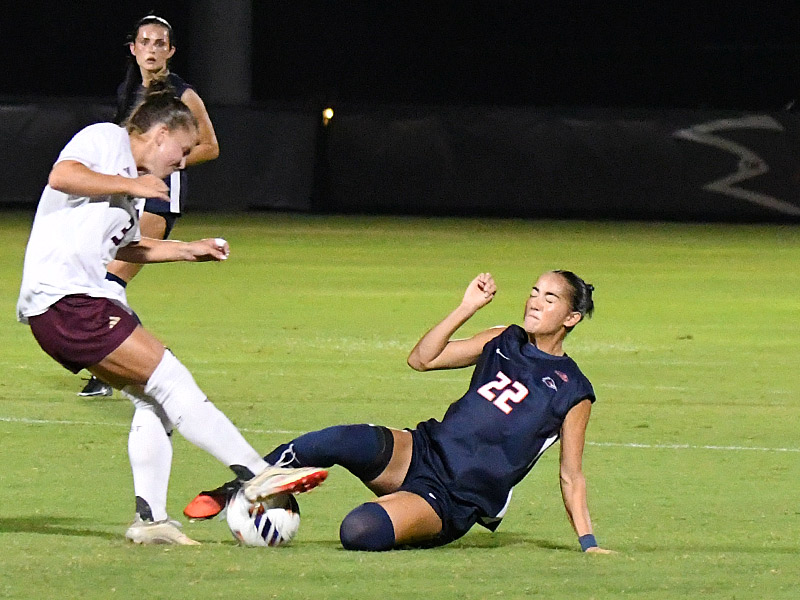 Olivia Christodoulides. UTSA and Texas State tied 2-2 in their women's soccer season opener on Wednesday, Aug. 12, 2026, at Park West. - photo by Joe Alexander