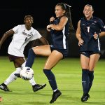 Olivia D'Ambrosia. UTSA and Texas State tied 2-2 in their women's soccer season opener on Wednesday, Aug. 12, 2026, at Park West. - photo by Joe Alexander