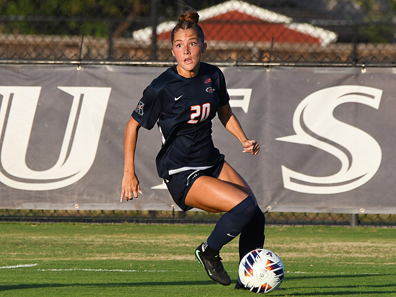 Sabrina Taber. UTSA and Texas State tied 2-2 in their women's soccer season opener on Wednesday, Aug. 12, 2026, at Park West. - photo by Joe Alexander