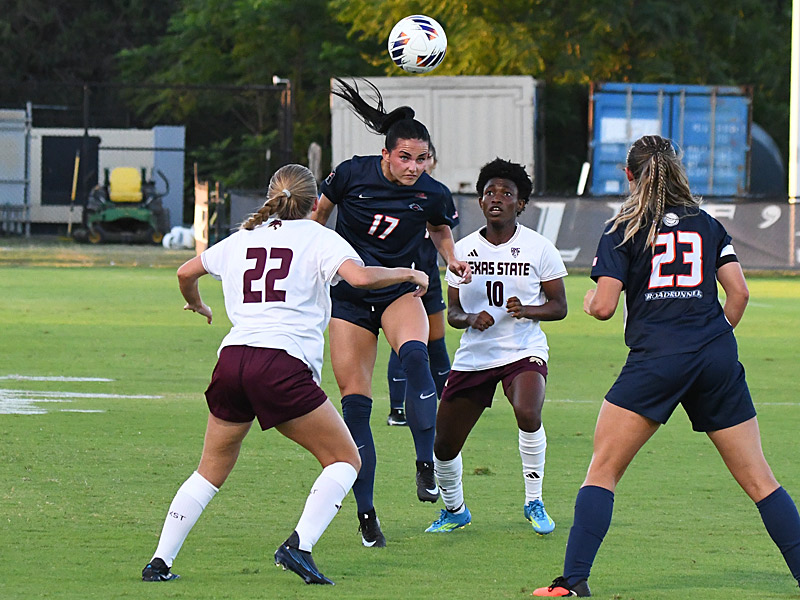 Sadie Paul. UTSA and Texas State tied 2-2 in their women's soccer season opener on Wednesday, Aug. 12, 2026, at Park West. - photo by Joe Alexander