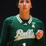 Katie Davidson. South Florida beat UTSA 69-63 in American Conference women's basketball on Saturday, Feb. 14, 2026. - Photo by Joe Alexander
