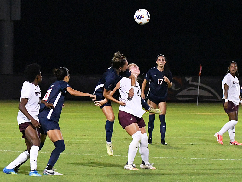 UTSA and Texas state tied 2-2 in the 2026 women's soccer season opener on Wednesday, Aug. 12, 2026, at Park West. - photo by Joe Alexander