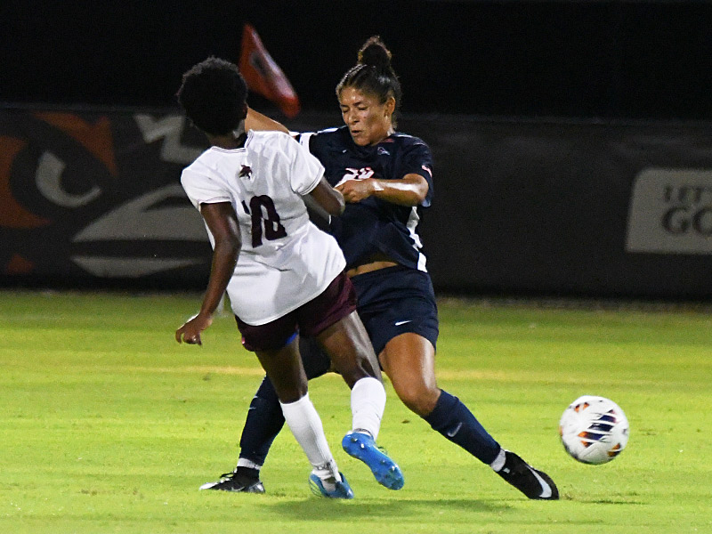 Aaliyaiah Durden. UTSA and Texas state tied 2-2 in the 2026 women's soccer season opener on Wednesday, Aug. 12, 2026, at Park West. - photo by Joe Alexander