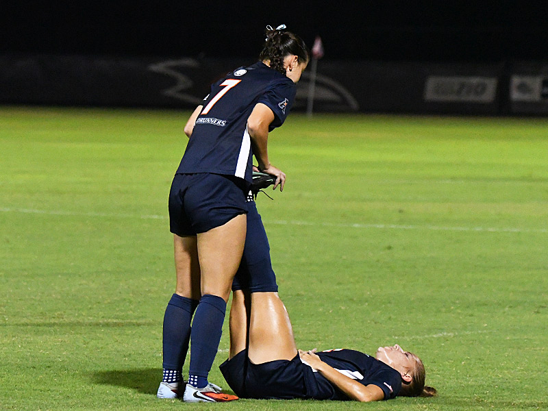 UTSA and Texas state tied 2-2 in the 2026 women's soccer season opener on Wednesday, Aug. 12, 2026, at Park West. - photo by Joe Alexander