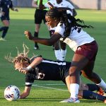 Brooklyn Bailey. UTSA and Texas state tied 2-2 in the 2026 women's soccer season opener on Wednesday, Aug. 12, 2026, at Park West. - photo by Joe Alexander
