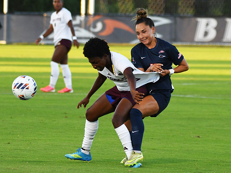 Leah Varela. UTSA and Texas state tied 2-2 in the 2026 women's soccer season opener on Wednesday, Aug. 12, 2026, at Park West. - photo by Joe Alexander