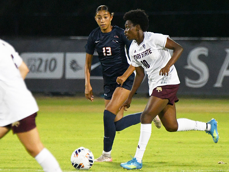 Valeria Sanchez. UTSA and Texas State tied 2-2 in their women's soccer season opener on Wednesday, Aug. 12, 2026, at Park West. - photo by Joe Alexander