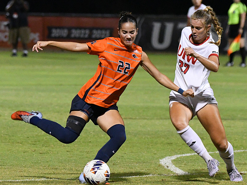 Olivia Christodoulides. UTSA beat Incarnate Word 3-1 in women's soccer on Thursday, Sept. 10, 2026, at Park West. - photo by Joe Alexander
