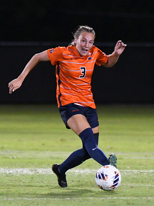 Bri Carrigan. UTSA beat Incarnate Word 3-1 in women's soccer on Thursday, Sept. 10, 2026, at Park West. - photo by Joe Alexander